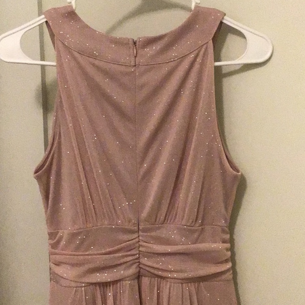 Elegant Glittery Light Pink Dress - Picture 4 of 9